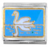 Swan Reflection Italian Charm