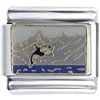 Orca Whale In Ocean Italian Charm
