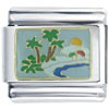 Hawaii Palm Tree Island Italian Charm