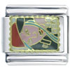 Elegant Girl Stamp Italian Charm