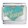 My Kids Lightblue Italian Charm