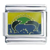 Jumping  Fish   Italian   Charm 