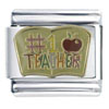 Gold Plated 1 Teacher Italian Charm