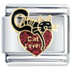 Red Heart Cat Lover Italian Charm