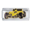 White  Race   Car  Italian Charm