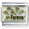 Forever And Flowers Italian Charm