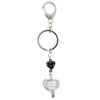 Murano Glass Heart Keychain