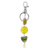 Murano Glass Citrus Bead Keychain