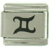 Gemini Symbol Laser Italian Charm