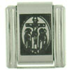Jesus Crucifixion Scene Laser Italian Charm