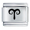 Aries Symbol Laser Italian Charm