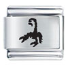 Black Scorpion Laser Italian Charm