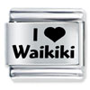 I Heart Waikiki Laser Italian Charm