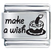  Make  A Wish Birthday Laser  Italian  Charm