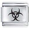 Laser Biohazard Logo Italian Charm