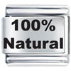 100% Natural Laser Italian Charm