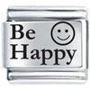 Be Happy Smile Laser Italian Charm