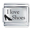 I Love Shoes Laser Italian Charm