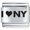 I Heart Ny Laser Italian Charm