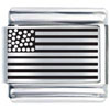 Laser  Usa   Flag  Italian Charm
