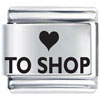 Laser  Heart  To  Shop  Italian Charm