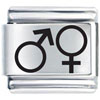 Male And Female Sign Laser Italian Charm