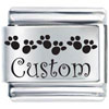 Custom Feet Laser Italian Charm