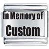 Memory Of Custom Laser Italian Charm