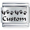 Italian Charms - Custom Hand Foot Laser Italian Charm