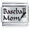 Art Font Baseball Mom Laser Italian Charm