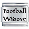 Football Widow Laser Italian Charm