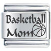Art Font Basketball Mom Laser Italian Charm