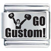 Italian Charms - Go Cheerleader Custom Laser Italian Charm