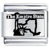 Empire State New York Laser Italian Charm