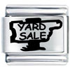 Yard Sale Slogan Laser Italian Charm