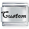 Custom Laser Italian Charm L_AA0033