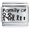 Family Tree Laser Italian Charm