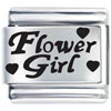 Flower Girl Laser Italian Charm