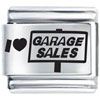 I Heart Garage Sales Laser Italian Charm