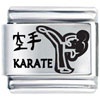 Chinese Karate Laser Italian Charm