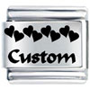 Italian Charms - Heart Custom Laser Italian Charm