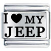 I Heart My Jeep Laser Italian Charm