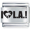 I Heart Los Angeles Laser Italian Charm