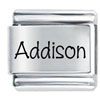 Name Addison Laser Italian Charm