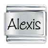 Name Alexis Laser Italian Charm