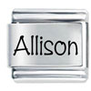 Name Allison Laser Italian Charm