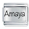 Name Amay  Emerald  Colora Laser Italian Charm