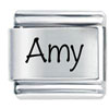 Name Amy Laser Italian Charm