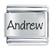 Name Andrew Laser Italian Charm