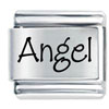 Name Angel Laser Italian Charm